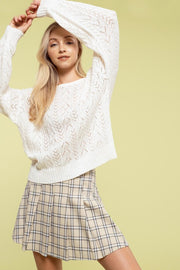 Ivory Eyelet Sweater