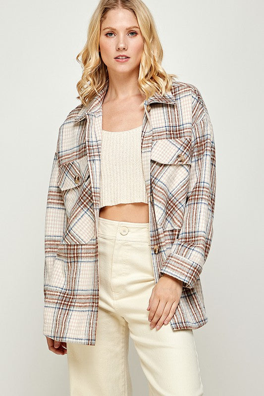 Dina Plaid Shacket