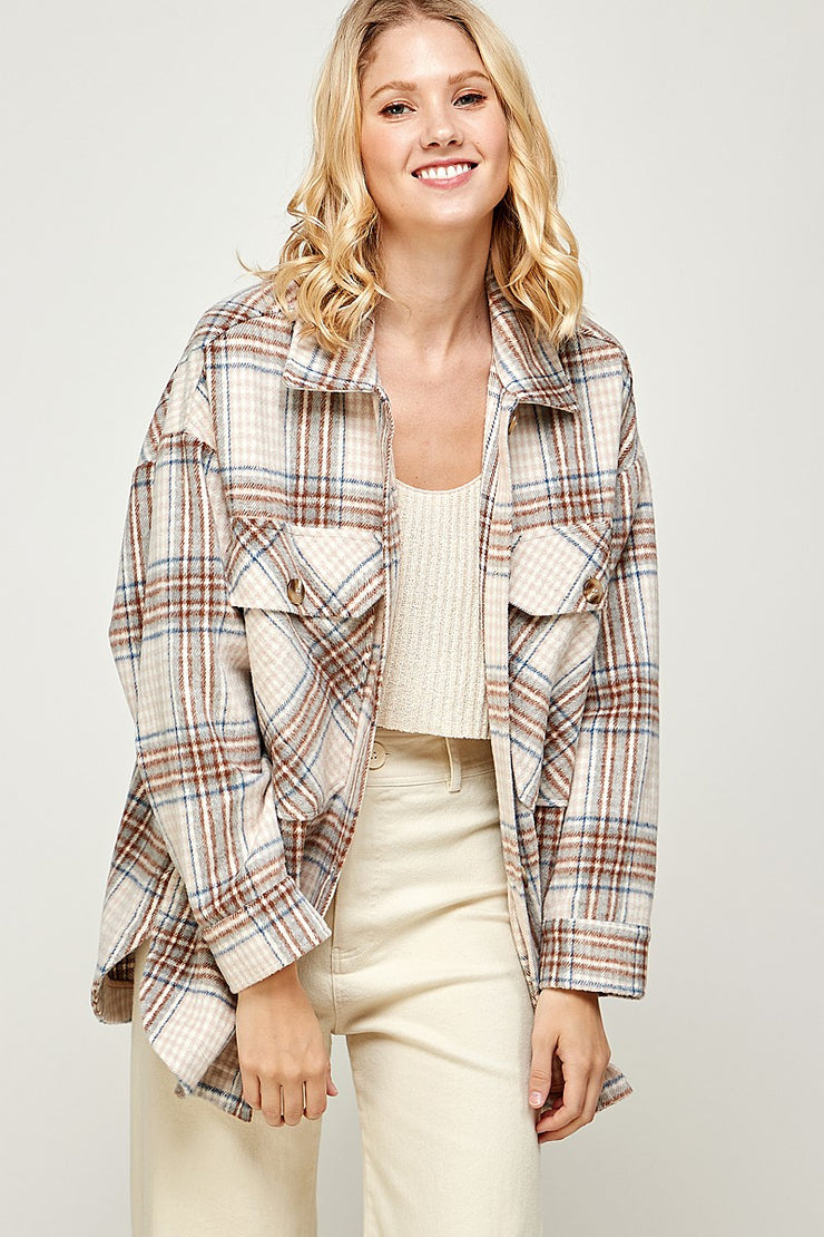 Dina Plaid Shacket