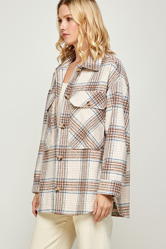 Dina Plaid Shacket