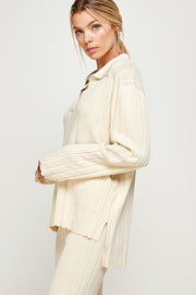 Ivory Polly Polo Pullover