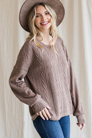 Tyra Mocha Sweater