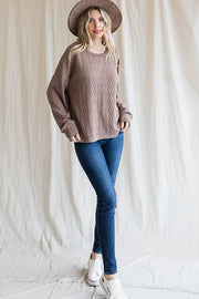 Tyra Mocha Sweater