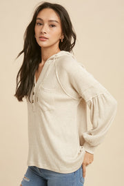 Ollie Oatmeal Blouse