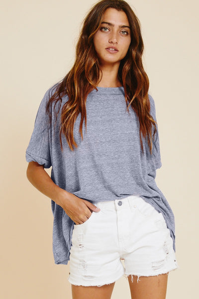 Chambray Boxy Tee