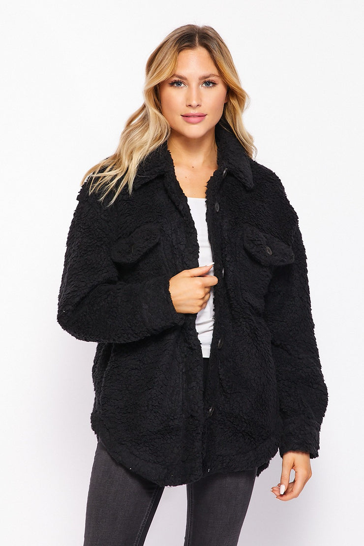 Macy Black Teddy Jacket