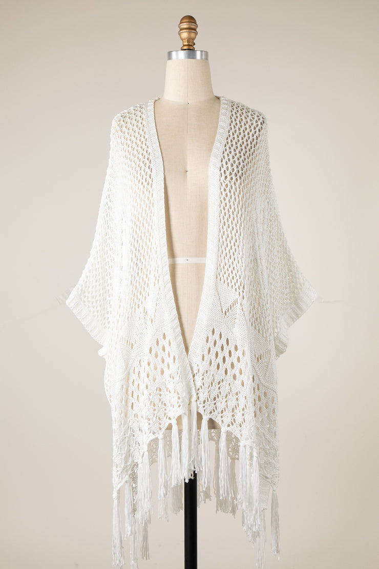 Stevie White Knit Cardigan