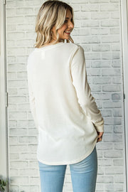 Lauren Cream Waffle Knit