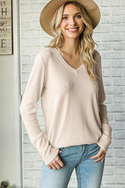 Lauren Beige Waffle Knit