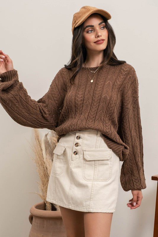 Zoya Mocha Sweater