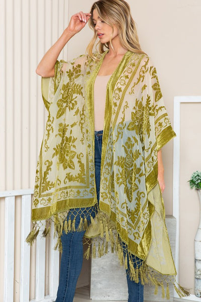 Make A Wish Kimono Lime