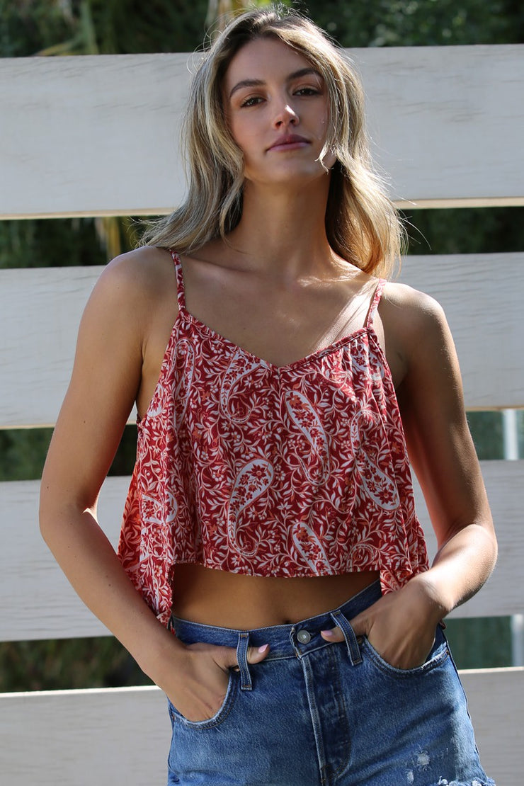 Raspberry Crop Top