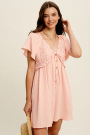 Danielle Peachy Pink Dress