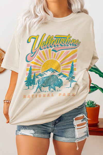 Yellowstone National Park Boyfriend Tee