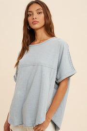 Leigh Chambray Tee