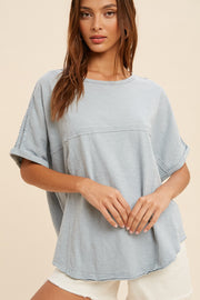 Leigh Chambray Tee