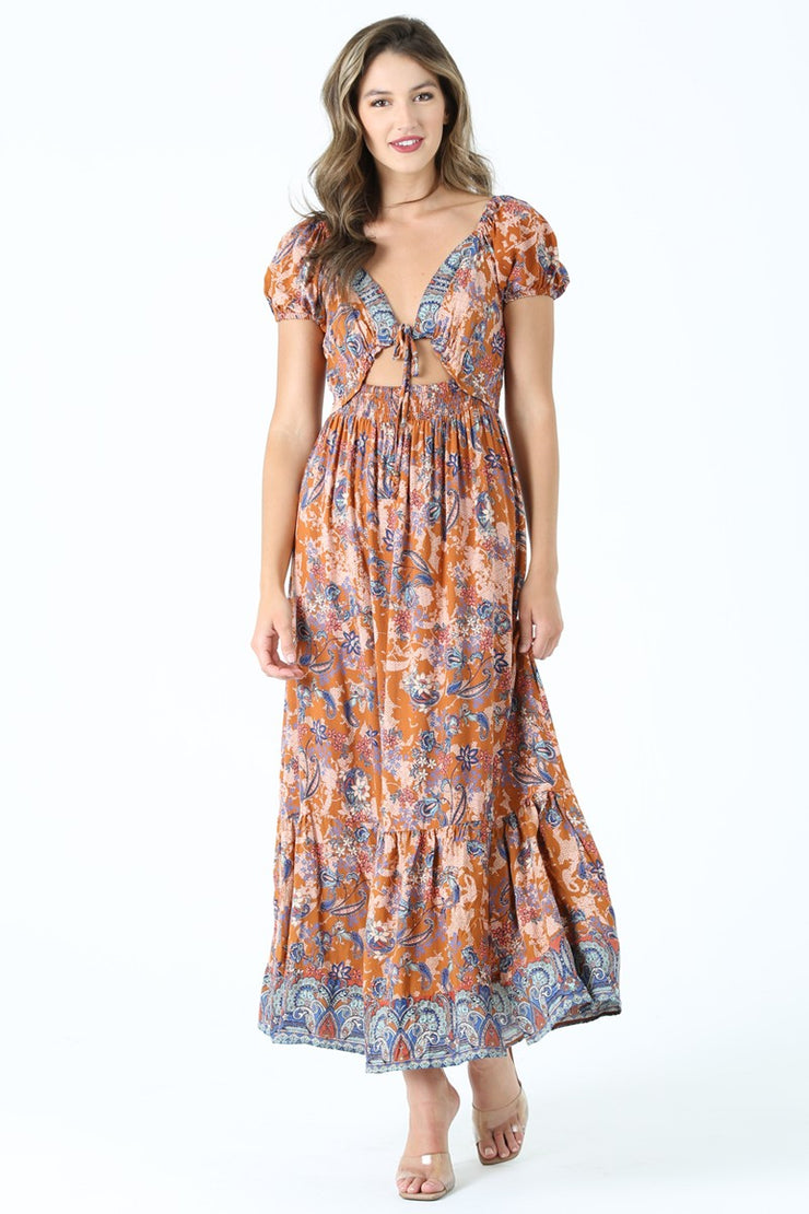 Riley Rust Maxi Dress