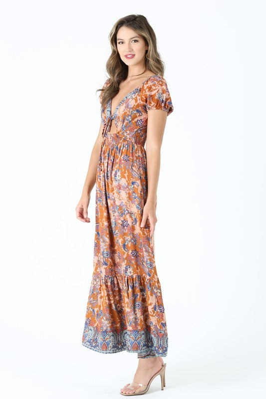 Riley Rust Maxi Dress