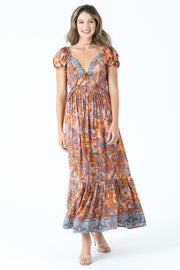 Riley Rust Maxi Dress