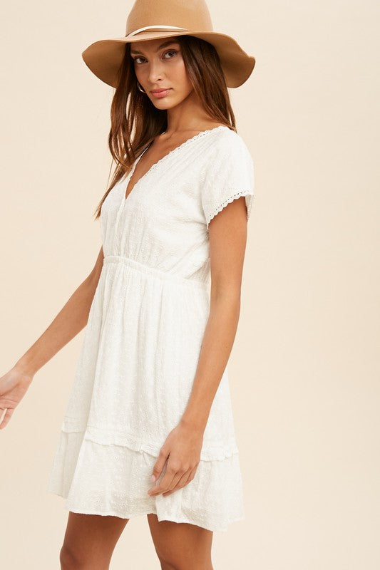 Elise Eyelet Dress