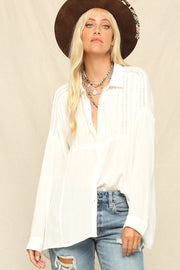 Calypso White Blouse