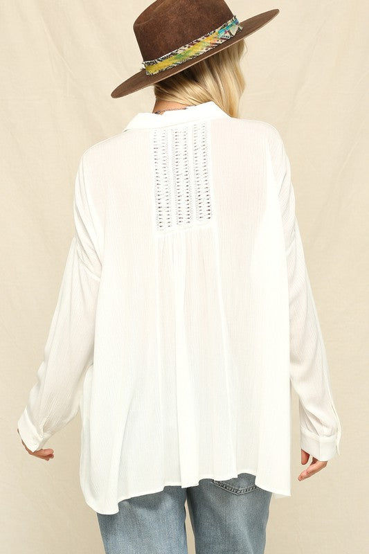 Calypso White Blouse