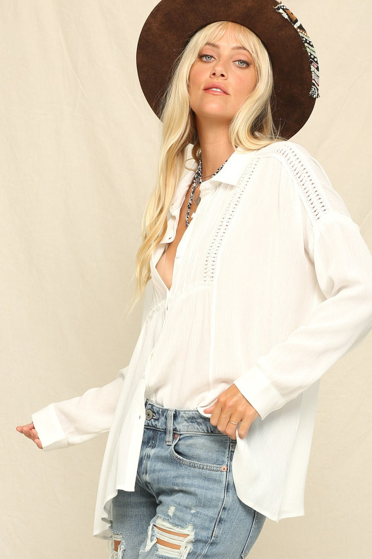 Calypso White Blouse