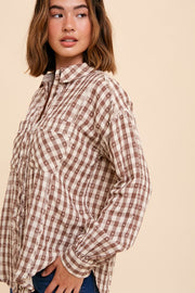 Craig Mocha Button-down