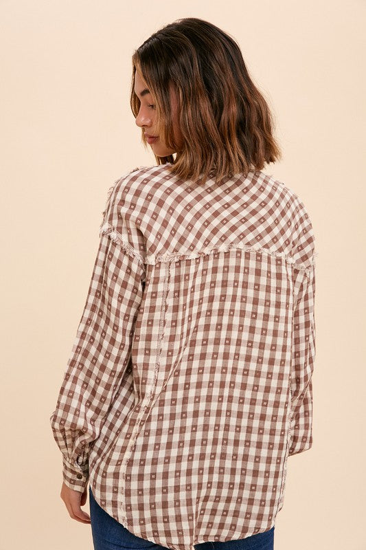 Craig Mocha Button-down