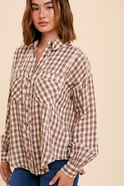 Craig Mocha Button-down