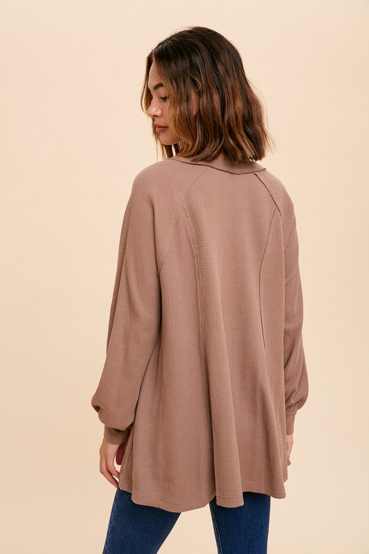 Truffle oversized Henley