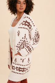 Aztec Creamy Cardigan