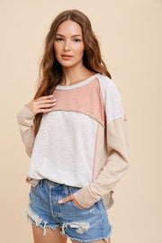 Peachy Colorblocked Tee