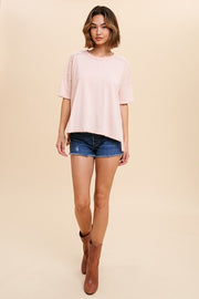 Melissa Pink Striped Tee