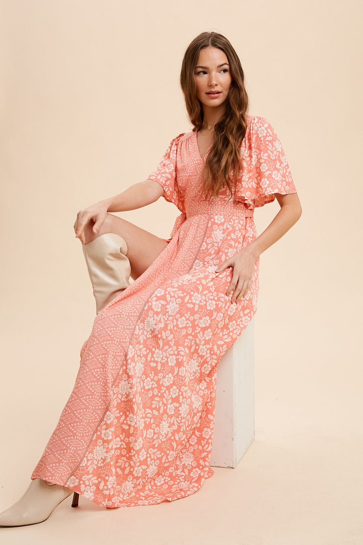 Peaches Wrap Dress