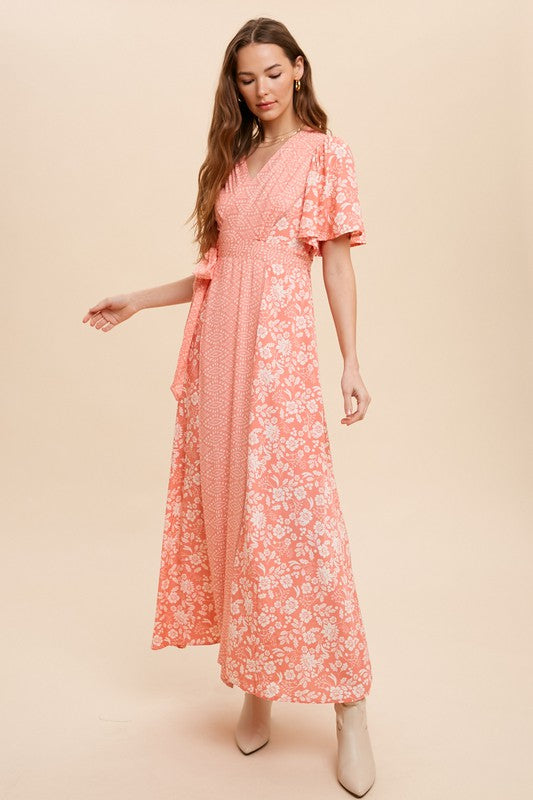 Peaches Wrap Dress