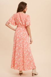 Peaches Wrap Dress