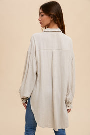 Lily Linen Button-down