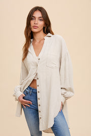 Lily Linen Button-down