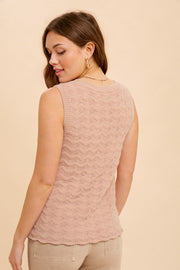 Shelly Mauve Knit Tank