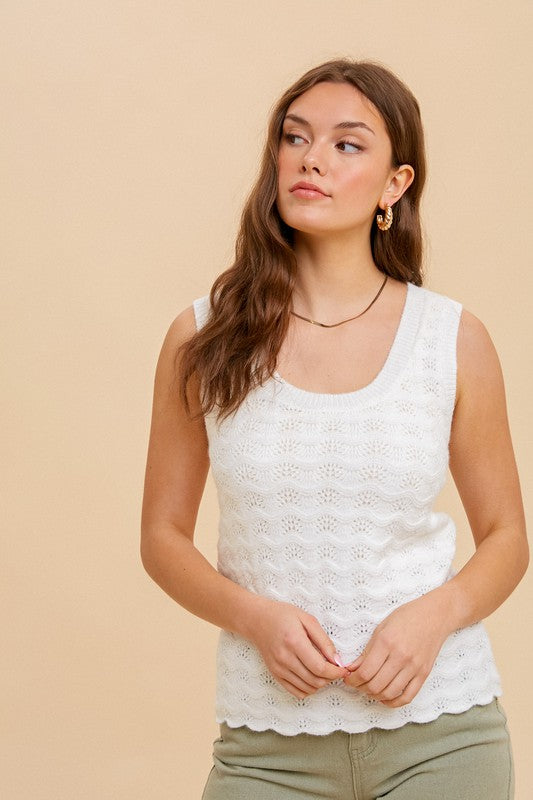 Shelly Ivory Knit tank