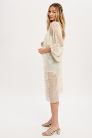 Carly Crochet Lace Kimono