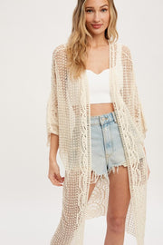 Carly Crochet Lace Kimono