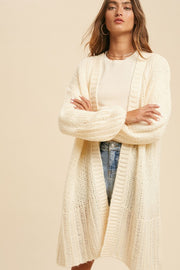 Creamy Balloon Cardigan