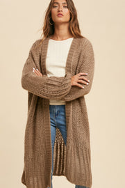 Taupe Oversized Cardigan