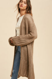 Taupe Oversized Cardigan