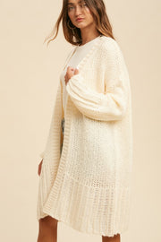 Creamy Balloon Cardigan