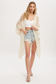 Carly Crochet Lace Kimono