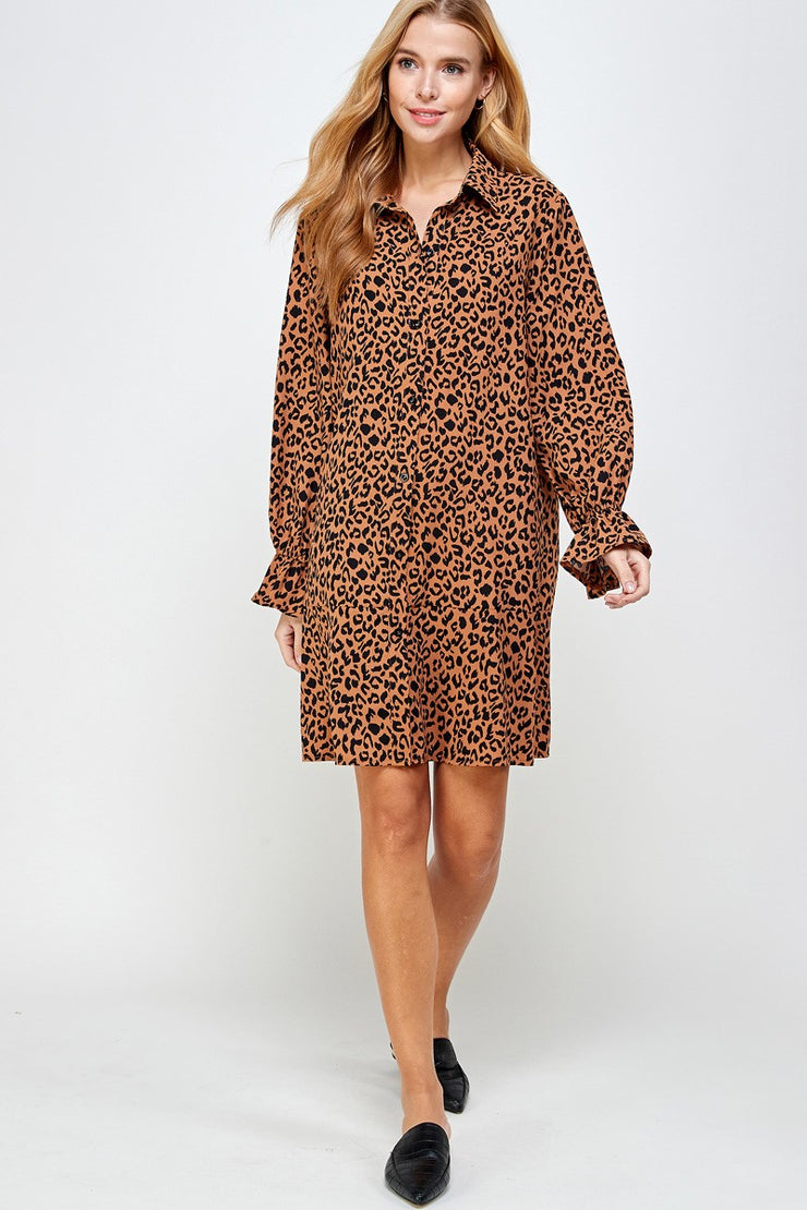 Dana Leopard Dress