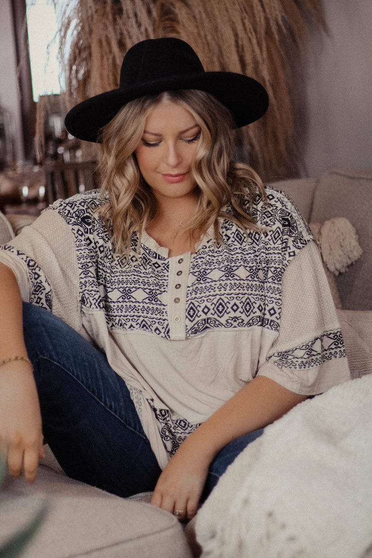 Almond Boho Blouse